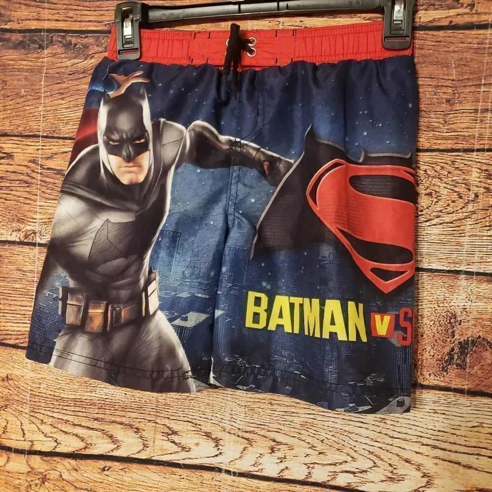 FREE Batman vs Superman Boys Swim Trunks